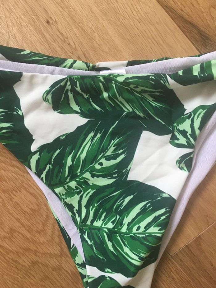 Maillot de bain deux pièces jaune vert jungle - photo numéro 7