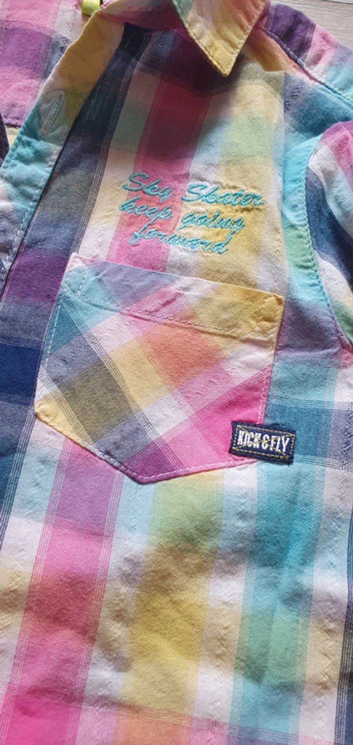 Chemise multicolore 5ans garçon - photo numéro 2