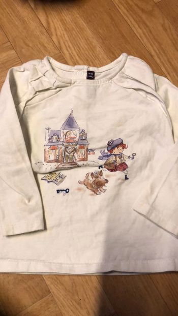 T shirt manches longues fille 23 mois sergent major