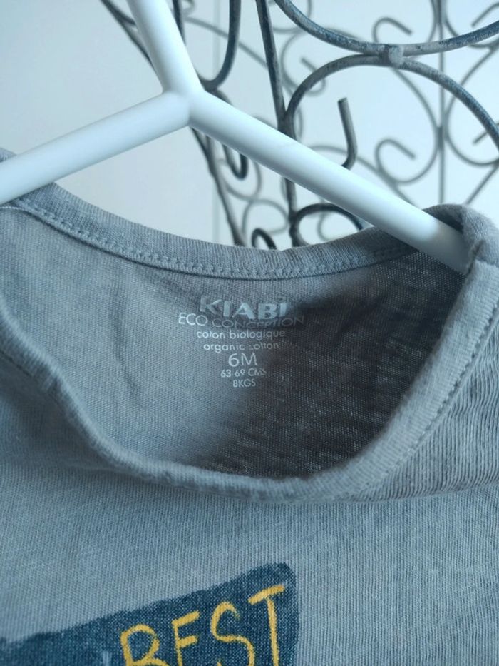 T-shirt gris manches longues Kiabi - photo numéro 4