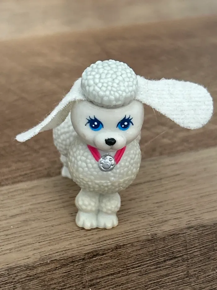 Littlest Pet Shop vintage – Caniche blanc & Chat gris 1993 Kenner - photo numéro 3