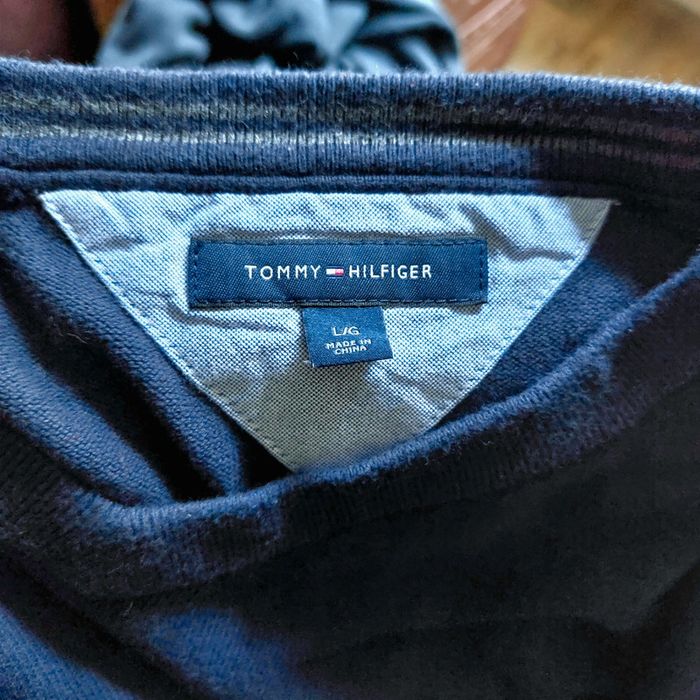 Pull Tommy marine taille L - photo numéro 5