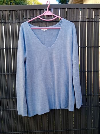 Pull-over bleu