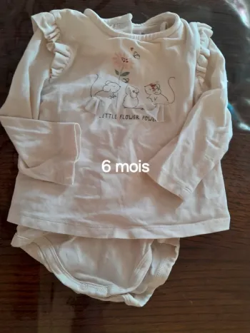 Body fille effet haut 6mois