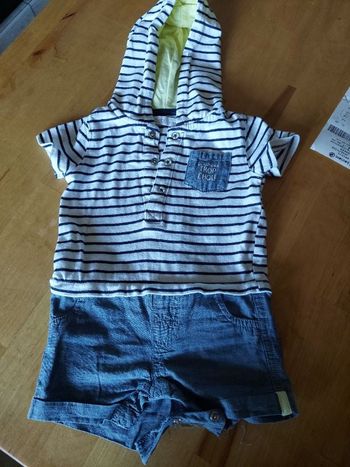 Combinaison gemo 6mois combi short