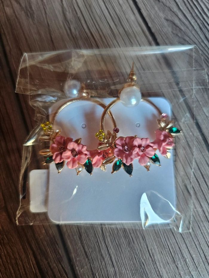 Boucles d'oreilles fleurs