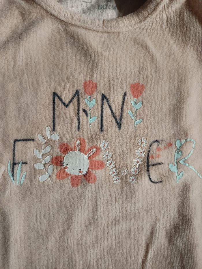 Pyjama 2 pièces "mini flower" 12 mois - photo numéro 3