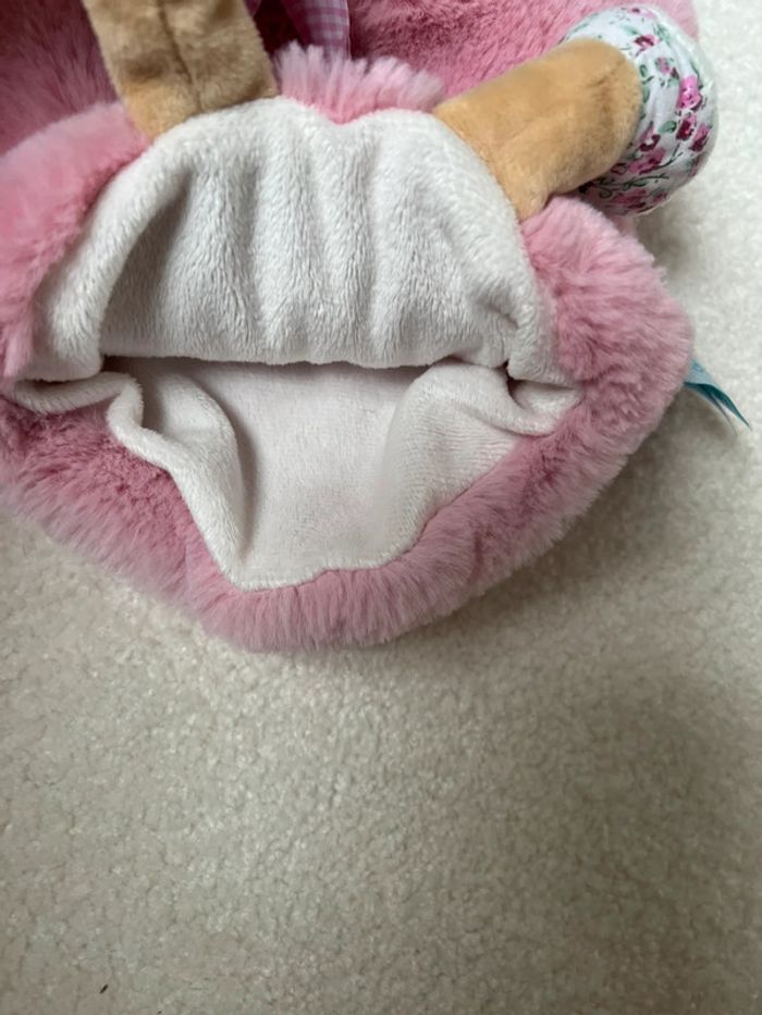 Doudou marionette rose babynat - photo numéro 2