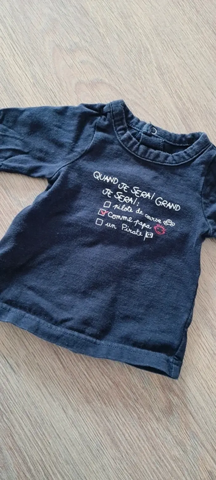 Pull fin manche longue 1 mois