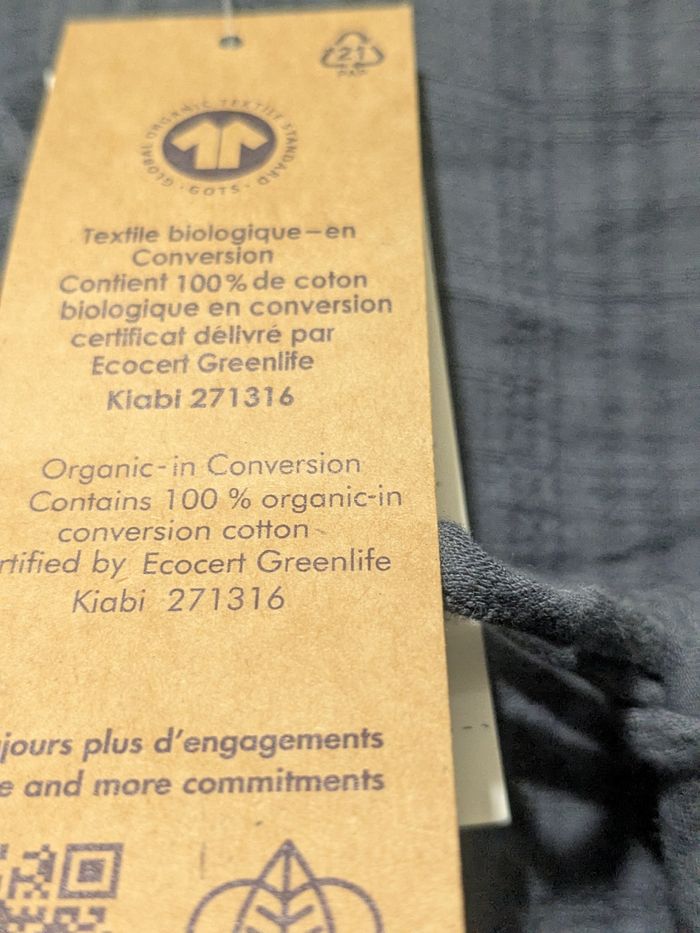 Jolie blouse Kiabi gris/bleu. Taille 36 - photo numéro 9