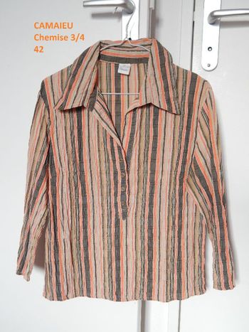 Chemise manches 3/4