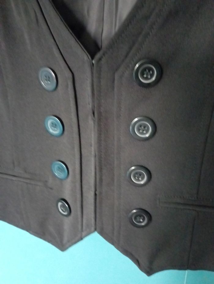 Gilet costume femme noir - photo numéro 5