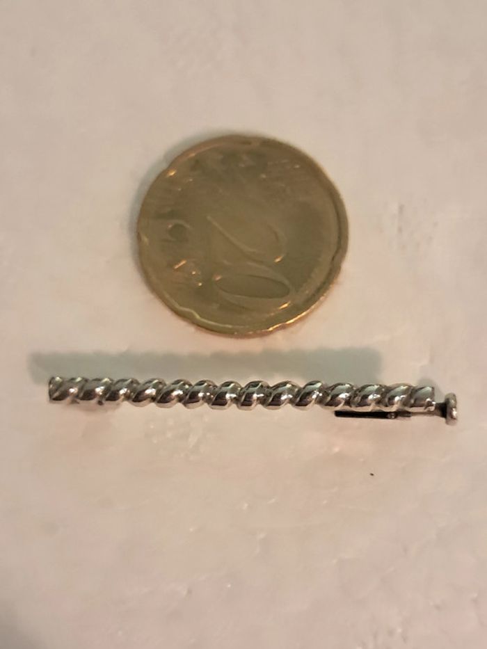 Adorable broche barette torsadée - photo numéro 2