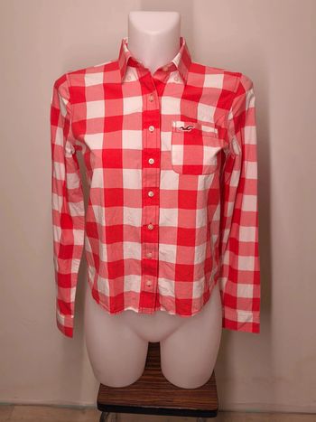 Chemise Hollister Femme Taille S Rouge-Blanc
