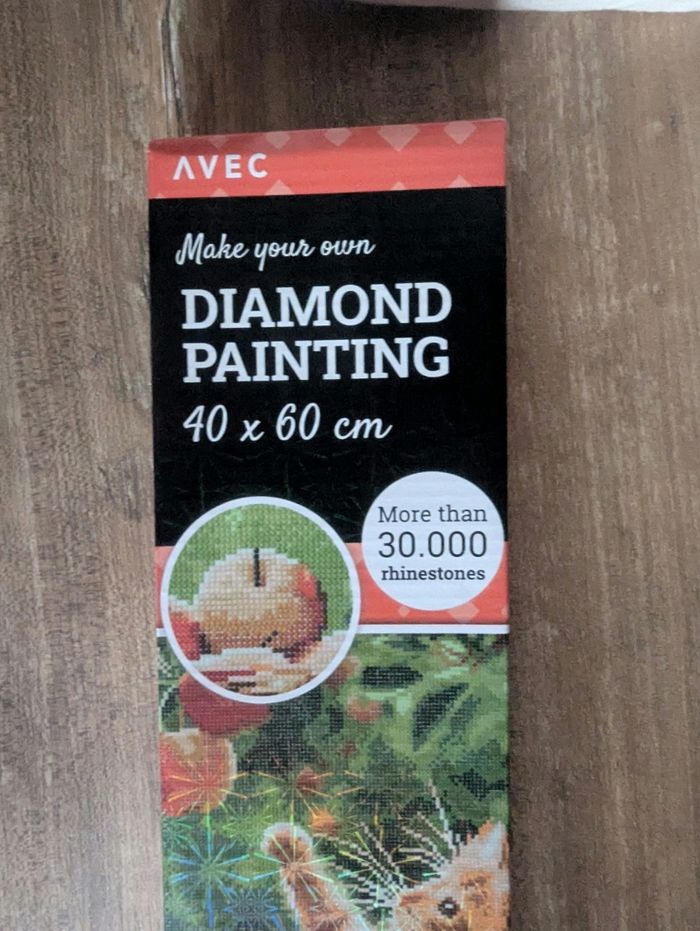 Diamond painting chaton 40x60cm neuf - photo numéro 2