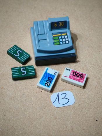 Playmobil caisse et billets