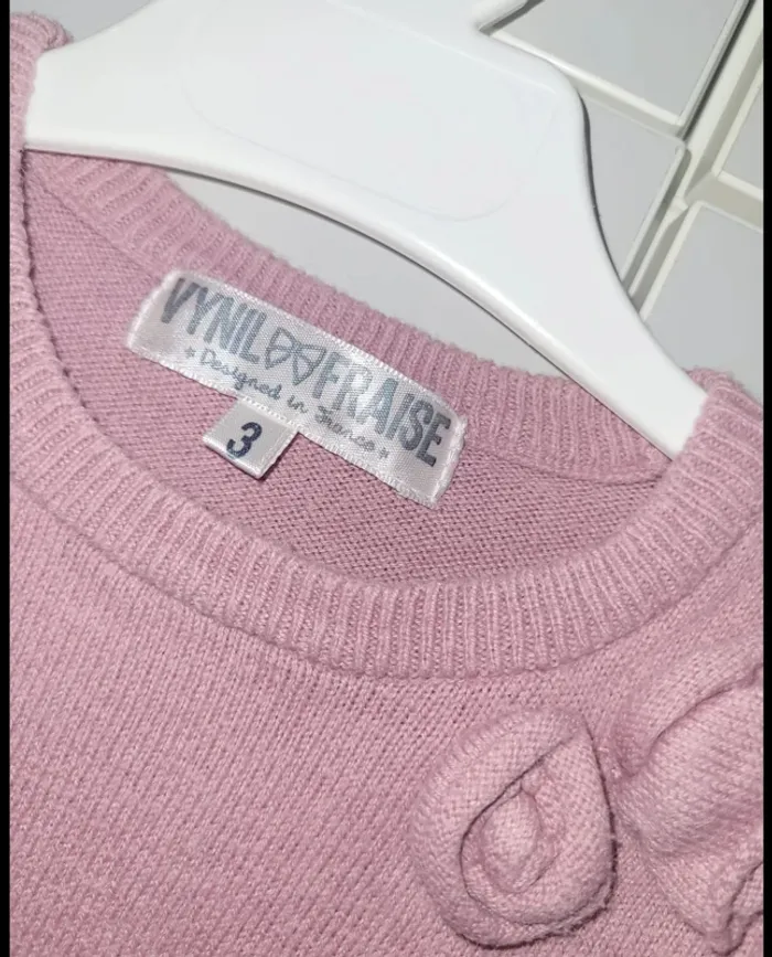 Robe 3 ans / Vinyl fraise - photo numéro 2