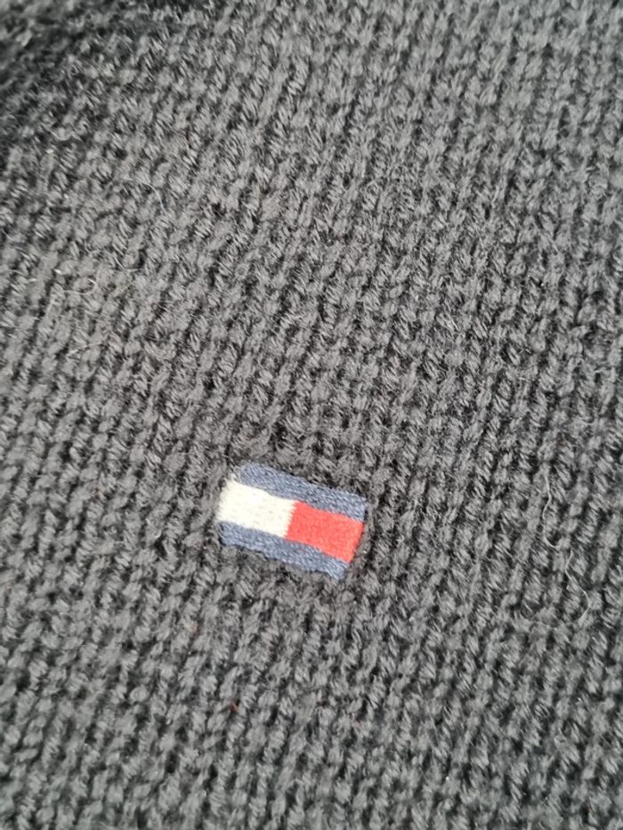 Pull col châle Tommy Hilfiger – Noir – Taille L Hommes (mesures en photos) - photo numéro 5