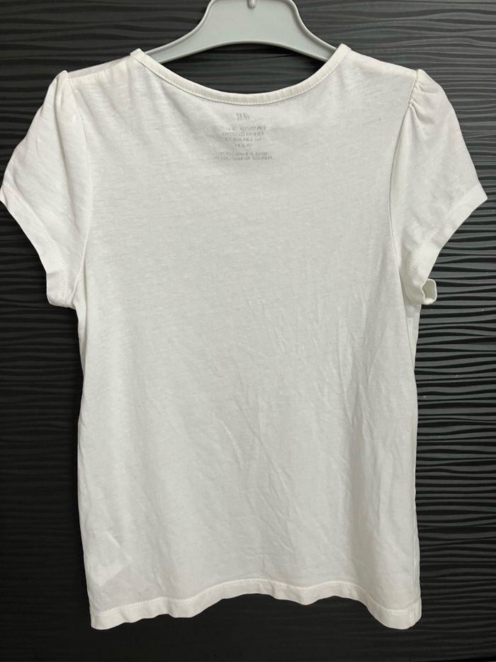 T shirt blanc H&M 6-8 ans - photo numéro 2