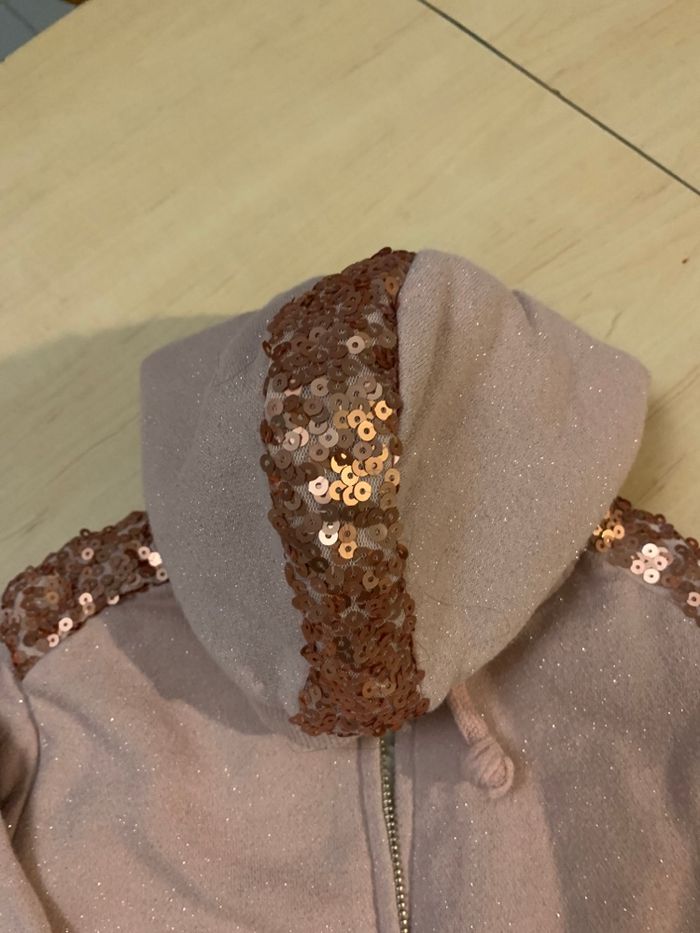 Veste rose pailletées taille 3/4 ans - photo numéro 3