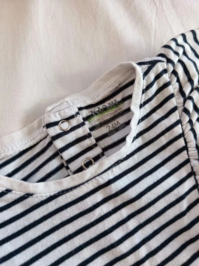 Robe body marinière Kiabi 24 mois - photo numéro 2