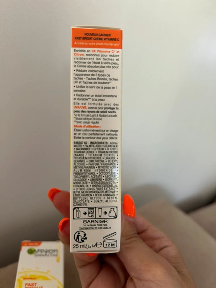 Crème visage Garnier Vitamine C Fast Bright - photo numéro 3