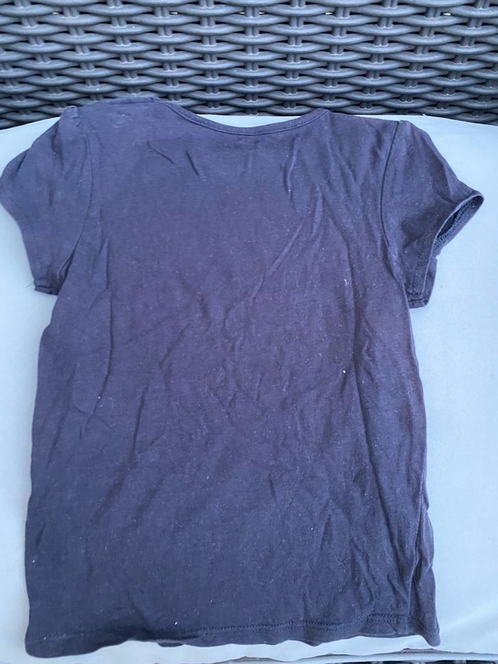 Tee shirt Kiabi bleu marine et or - photo numéro 3