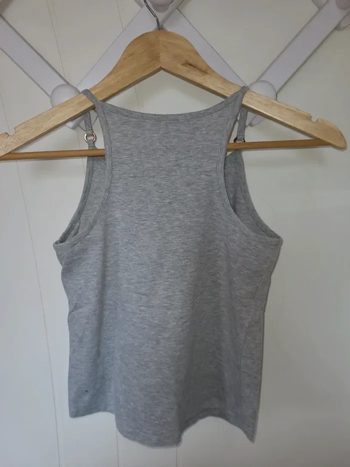 Débardeur gris Burberry t10ans - photo numéro 3