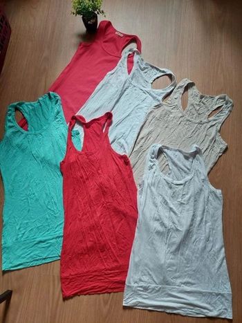 Lot débardeurs longs T.U TBE 🌞