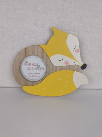 Cadre photo renard - Montemaggi - Bois décoratif