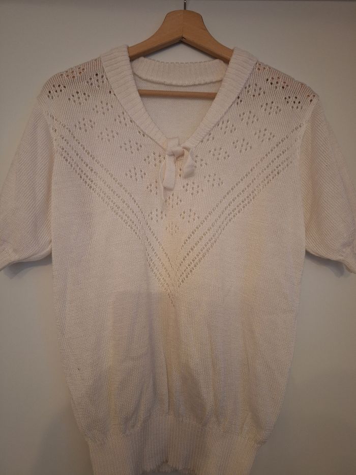 Pull leger crème