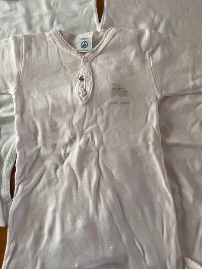 Lot 3 Pyjama coton sans pieds petit bateau 6 mois - photo numéro 7