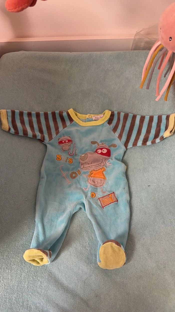 Pyjama velours 0 mois