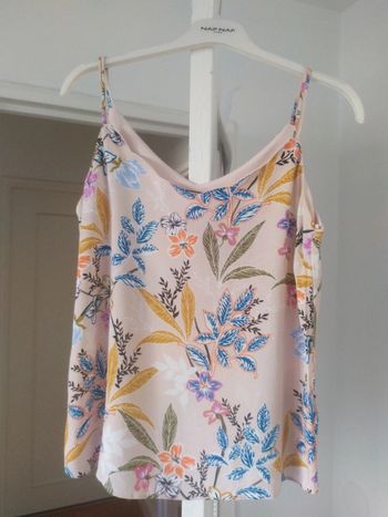 Top fines bretelles fleuri Naf Naf