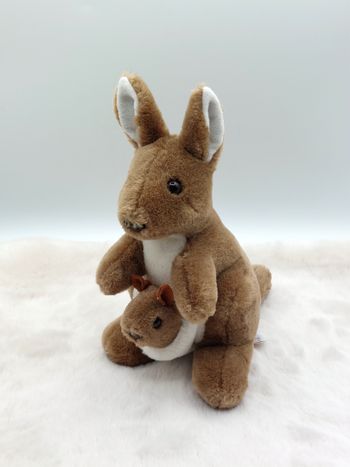 Peluche doudou kangourou et son bébé KOALA Families 27 cm Sydney Australie