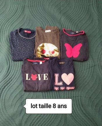 Lot vêtements fille 8 ans