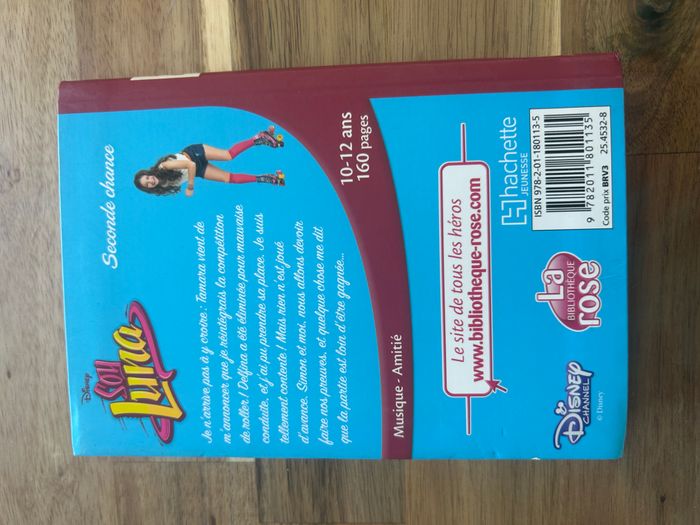 livre disney soy luna bibliothèque rose titre n2 seconde chance - photo numéro 3