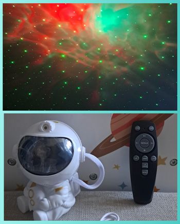 Veilleuse astronaute étoilés lumineuse neuf