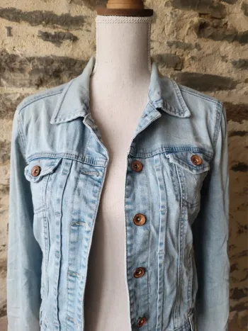 Veste en jean bleue claire Pimkie Taille 34