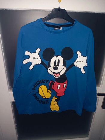 Sweat Mickey Mouse 10 ans Disney bleu vintage