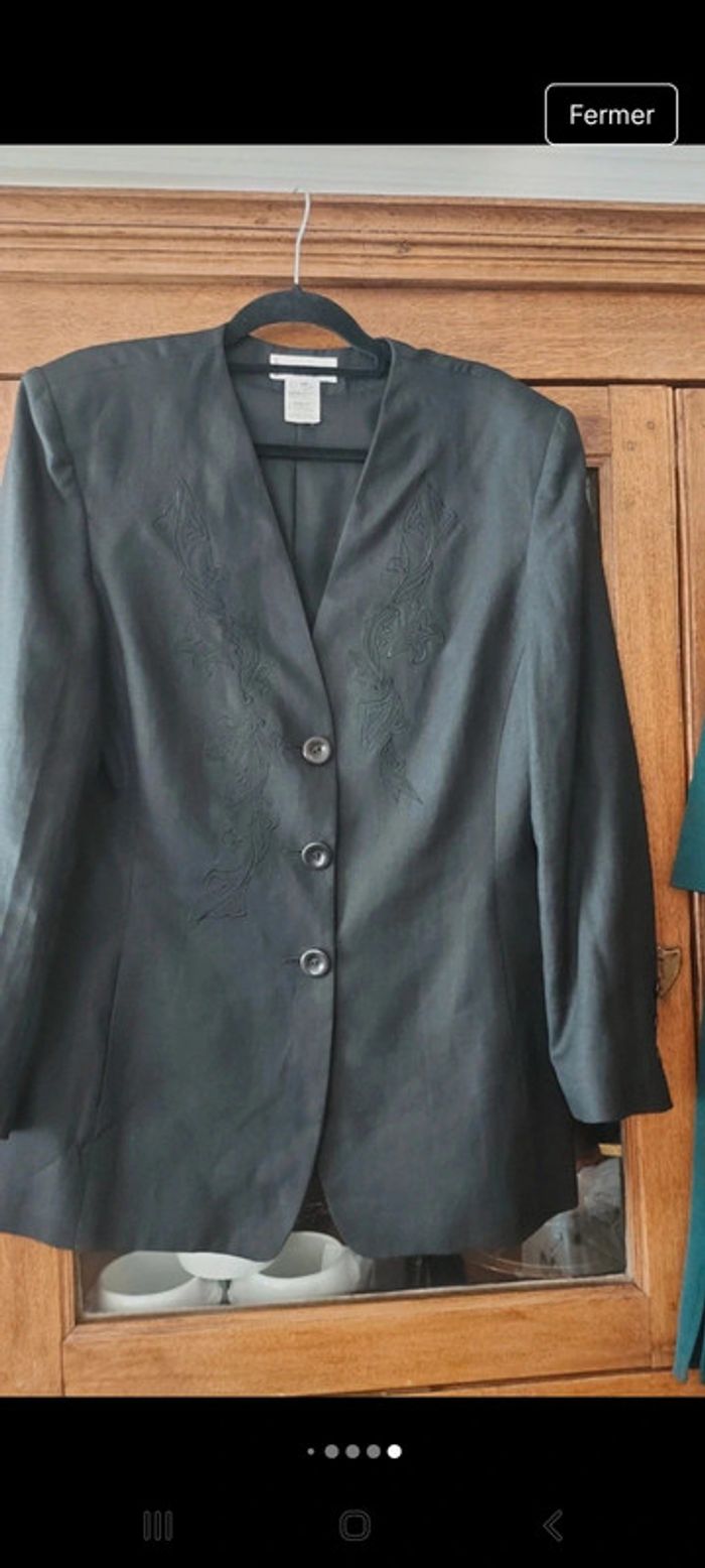 Blazer Synonyme de Georges Rech t 46 en lin - photo numéro 13