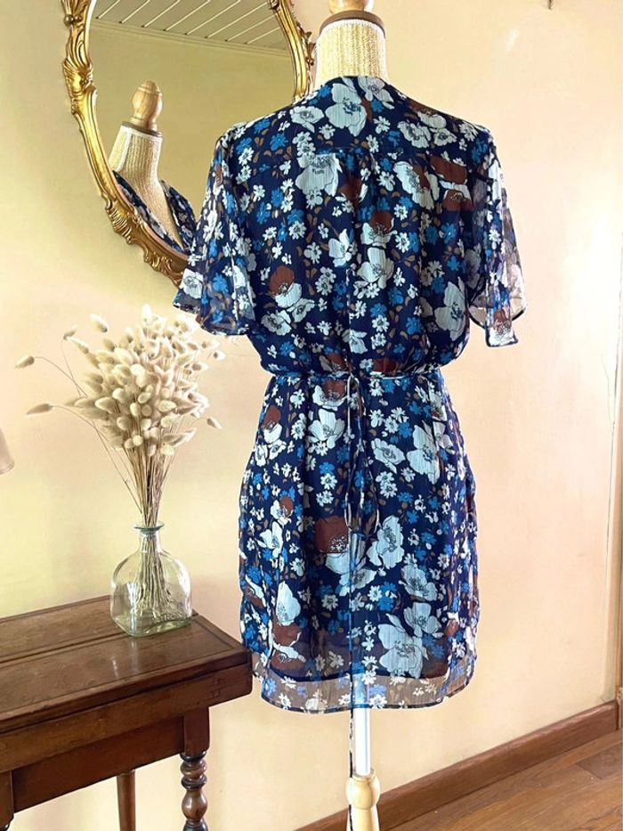 Robe Évasée avec Motif Floral - mango - Taille L - photo numéro 7