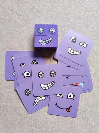 Jeu des émotions en bois