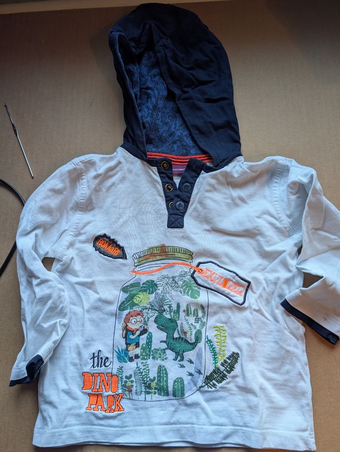 T-shirt manches longues et capuche