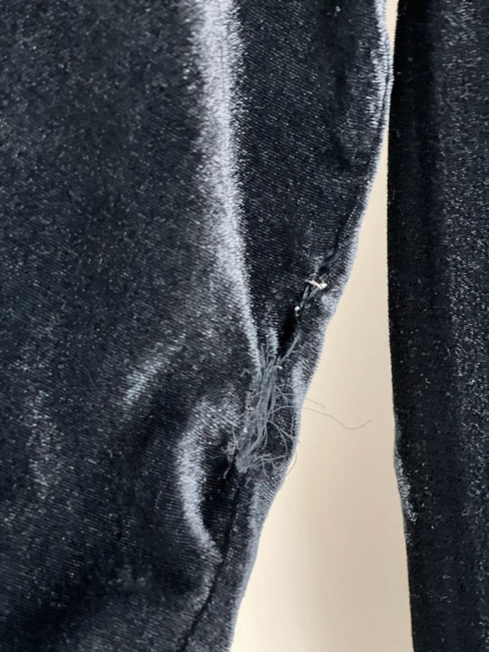 Robe manches longues en velours couleur bleu nuit Mademoiselle R de la redoute - photo numéro 9