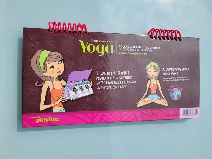 Livre chevalet Mon cours de Yoga, soulager les maux du quotidien,  2 CD - photo numéro 3