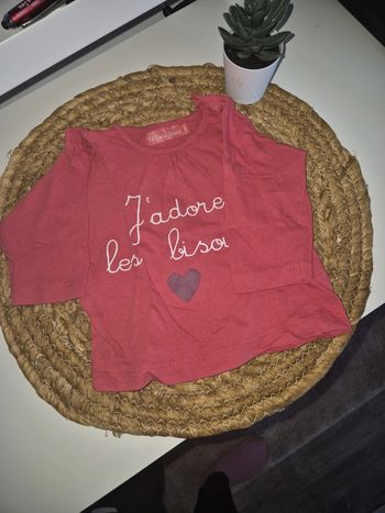 T-shirt fille 3mois tissaia