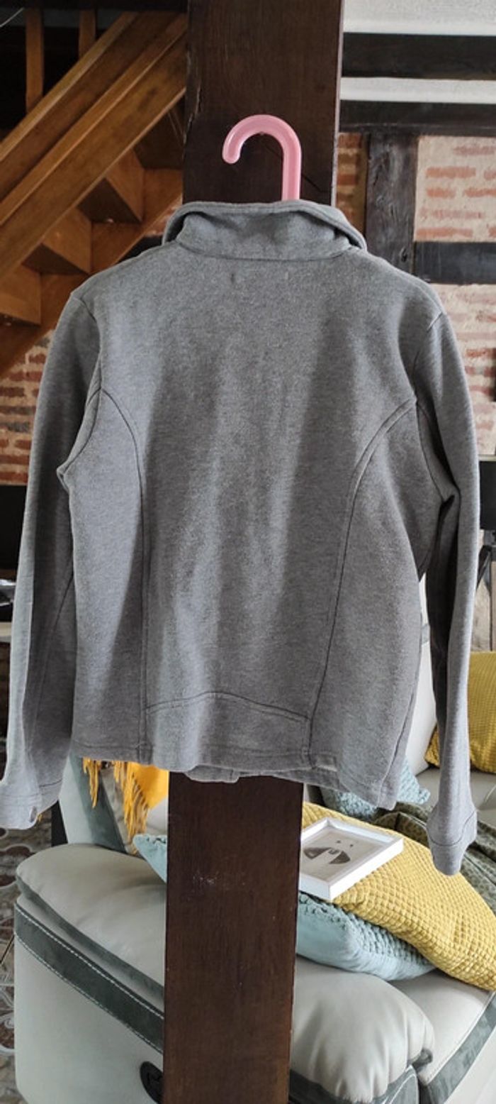 Veste zippée grise - photo numéro 3