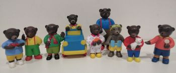 Lot figurines petit ours brun