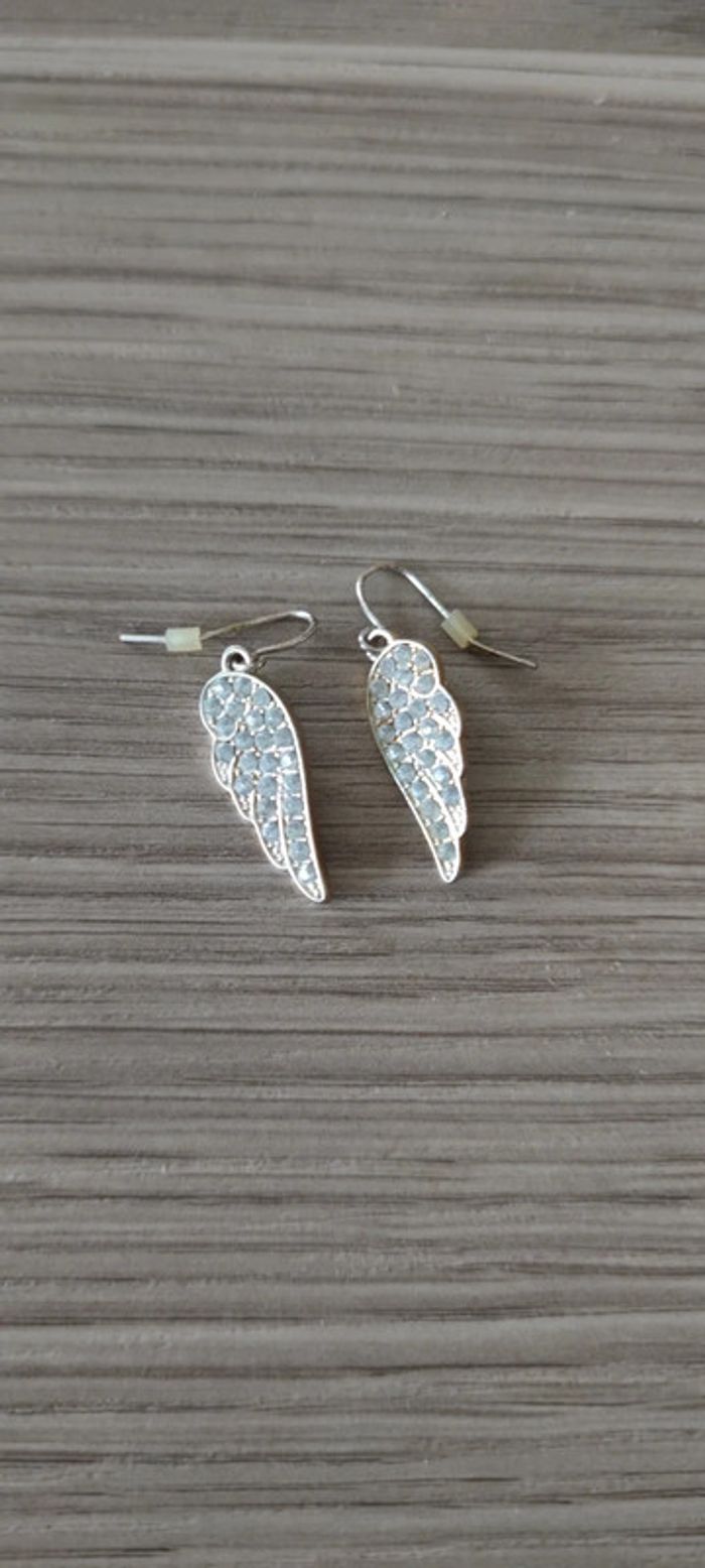 Boucles d'oreilles ailes d'ange